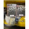 Image 8 : Group of 2 Bins full of Assorted Car Parts - includes Electronic System Connections/Wires/Tarps etc.