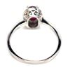 Image 3 : RUBY RING in 14K White Gold plated 925 Sterling Silver â€“ Size 7 - Appraised Repl