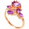 Image 2 : AMETHYST RING in 14K Rose Gold plated 925 Sterling Silver â€“ Size 7.75 â[x=#8364/