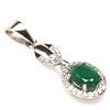 Image 2 : EMERALD PENDANT in 14K Yellow Gold plated 925 Sterling Silver â€“ Appraised Replac