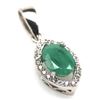 Image 2 : EMERALD PENDANT in 14K Yellow Gold plated 925 Sterling Silver â€“ Appraised Replac