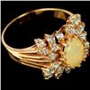 Image 2 : RAINBOW OPAL RING in 14K Rose Gold plated 925 Sterling Silver â€“ Size 9 - Apprais