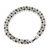 Image 3 : AMETHYST and PERIDOT BRACELET in 14K Yellow Gold plated 925 Sterling Silver â€“ 7.