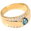 Image 2 : LONDON BLUE TOPAZ RING in 14K Rose Gold plated 925 Sterling Silver â€“ Size 7.75 â