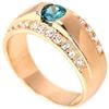 Image 3 : LONDON BLUE TOPAZ RING in 14K Rose Gold plated 925 Sterling Silver â€“ Size 7.75 â
