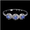 Image 1 : MYANMAR BLUE SAPPHIRE RING 14K Yellow Gold plated 925 Sterling Silver â€“ Size 7.5