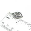 Image 3 : Jane SEYMOUR Collection 0.6 ct. NATURAL BACK AND WHITE DIAMONDS PENDANT in 14K White Gold plated 925