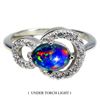 Image 1 : BLACK OPAL RING in 14K White Gold plated 925 Sterling Silver â€“ Size 7 â[x=#8364/