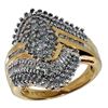 Image 1 : Sophisticated 0.5 ct. MARQUISE CUT NATURAL DIAMOND RING in 14K Yellow Gold plated 925 Sterling Silve