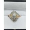 Image 3 : Sophisticated 0.5 ct. MARQUISE CUT NATURAL DIAMOND RING in 14K Yellow Gold plated 925 Sterling Silve