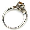 Image 2 : CITRINE RING in 14K White Gold plated 925 Sterling Silver â€“ Size 7.75 - Appraise