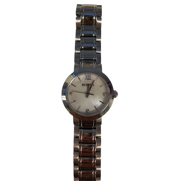 Brand New Bulova Ladies Silver Tone Bracelet Watch 96P165, Retail Value $325