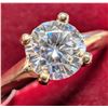 Image 2 : 10K Yellow Gold 1.48G Moissanite 0.5Ct Ring (~Size 6), Made in Canada, Appraised Retail $1250