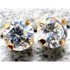 Image 2 : 14K Yellow Gold Cz Earrings, Suggested Retail Value $120