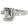 Image 2 : Huge 4.37 ct. Lab Made Diamond in 14K White Gold Ring - Size 6.5 - Appraised Replacement Value CAD 4