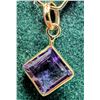 Image 2 : 10K Yellow Gold Amethyst 1.1Ct Pendant, Suggested Retail Value $500