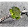 Image 2 : Silver Peridot 1Ct Ring, Suggested Retail Value $140