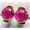 Image 2 : Silver Ruby(0.6ct) Earrings, Suggested Retail Value $160