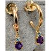 Image 2 : Silver Amethyst Earrings, Suggested Retail Value $120