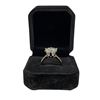Image 2 : 5.00 CT GRA Certified Round Brilliant Cut Moissanite Stone VVS D Colour Set in Center in 6 Claw Head