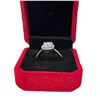 Image 2 : 2.00 CT GRA Certified Round Brilliant Cut Moissanite Stones VVS Light Blue Colour Set in Center of R