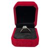 Image 2 : 1.00 CT GRA Certified Round Brilliant Cut Moissanite Stone VVS Blue Colour Set in Center of Round Ha