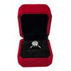 Image 2 : 3.00 CT GRA Certified Round Brilliant Cut Moissanite Stone VVS D Colour Set in Center in 6 Claw Head