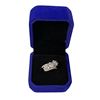 Image 2 : 3.15 CT TW Round Brilliant Cut Moissanite Stones VVS D Colour Set Diagonally in Center w/3 Stones Se
