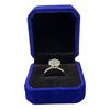 Image 2 : 4.00 CT Round Brilliant Cut Moissanite Stone VVS D Colour Set in Center in 6 Clasw Head Set in 925 S