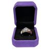 Image 2 : 2.05 CT Round Brilliant Cut Moissanite Stone VVS Light Greenish Blue Colour Set in Center in 4 Claw 