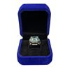 Image 2 : 10.60 CT Round Brilliant Cut Moissanite Stone VVS Blue Colour Set in Center in 4 Claw Deep Basket He
