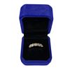 Image 1 : 2.60 CT TW Round Brilliant Cut Moissanite Stones VVS Yellow Colour Set in 5 in A Row Set in 925 Silv