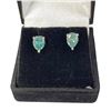 Image 2 : 1.65 CT TW Pear Shaped Cut Moissanite Stones VVS D Colour Set in 3 Claw Head Set in 925 Silver Plate
