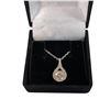 Image 2 : 1.00 CT GRA Certified Round Brilliant Cut Moissanite Stone VVS D Color Set In Center Of Tear Drop Pe