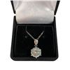 Image 2 : 3.00 CT GRA Certified Round Brilliant Cut Moissanite Stone VVS Light Blue Color Set In Center Of 6 C