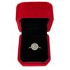 Image 1 : 2.00 CT GRA Certified Round Brilliant Cut Moissanite Stones VVS Light Blue Color Set In Center Of Ro