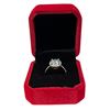 Image 2 : 2.00 CT GRA Certified Round Brilliant Cut Moissanite Stones VVS Light Blue Color Set In Center Of Ro