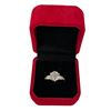 Image 1 : 3.00 CT GRA Certified Round Brilliant Cut Moissanite Stones VVS D Color Set In Center Of 6 Claw Head