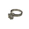 Image 3 : 3.00 CT GRA Certified Round Brilliant Cut Moissanite Stones VVS D Color Set In Center Of 6 Claw Head