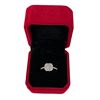 Image 2 : 1.00 CT GRA Certified Round Brilliant Cut Moissanite Stones VVS D Color Set In Center Of Square Halo
