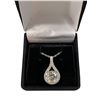 Image 2 : 3.00 CT GRA Certified Round Brilliant Cut Moissanite Stone VVS D Color Set In Center Of Tear Drop Pe