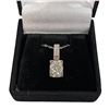 Image 2 : 1.15 CT GRA Certified Round Brilliant Cut Moissanite Stone VVS D Color Set In Bottom Of Pendant With