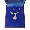 Image 2 : 0.50 CT GRA Certified Round Brilliant Cut Moissanite Stone VVS Light Blue Color Set In Center Round 