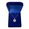 Image 1 : 3.00 CT GRA Certified Round Brilliant Cut Moissanite Stone VVS Light Blue Color Set In Center Of Sta