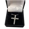 Image 2 : 1.20 CT TW Round Brilliant Cut Moissanite Stones VVS D Color With The 11 Stones Set In The Cross Set