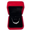 Image 1 : 1.00 CT GRA Certified Round Brilliant Cut Moissanite Stone VVS D Color Set In Center Of V Shaped Pen
