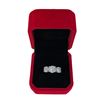 Image 1 : 2.00 CT GRA Certified Round Brilliant Cut Moissanite Stones VVS D Color Set In Center With A 1.00 CT