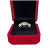 Image 2 : 2.00 CT GRA Certified Round Brilliant Cut Moissanite Stones VVS D Color Set In Center With A 1.00 CT