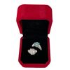 Image 1 : 2.00 CT GRA Certified Round Brilliant Cut Moissanite Stone VVS Light Green Color Set In Paw With 2 M