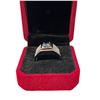 Image 2 : 1.00 CT GRA Certified Round Brilliant Cut Moissanite Stone VVS Blue Color Set In Center With 60 Roun